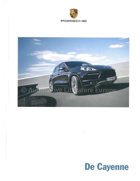 2012 PORSCHE CAYENNE HARDCOVER PROSPEKT NIEDERLÄNDISCH