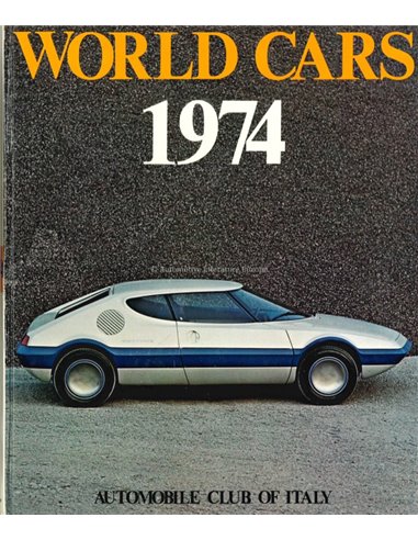 1974 WORLD CARS - AUTOMOBILE CLUB OF ITALY - BOEK