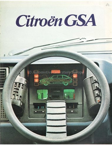 1980 CITROËN GSA PROSPEKT FRANZÖSISCH