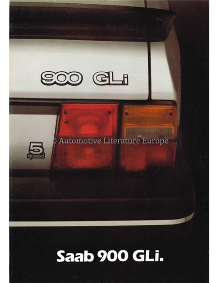 1985 SAAB 900 GLI BROCHURE SPAANS