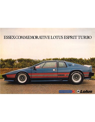 198? LOTUS ESPRIT TURBO DATENBLATT ENGLISCH