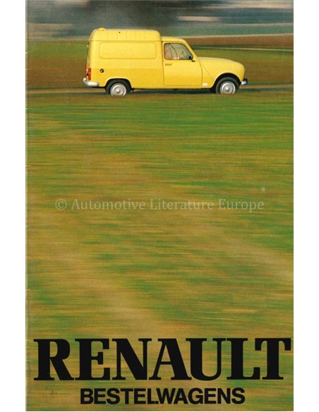 1980 RENAULT 4 BESTELWAGENS BROCHURE NEDERLANDS