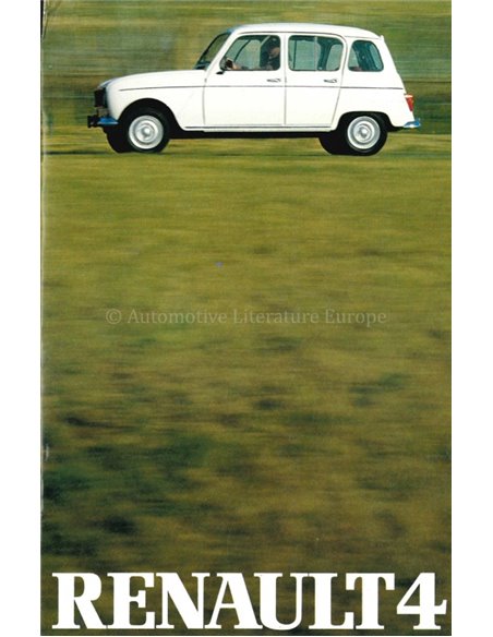 1981 RENAULT 4 BROCHURE NEDERLANDS