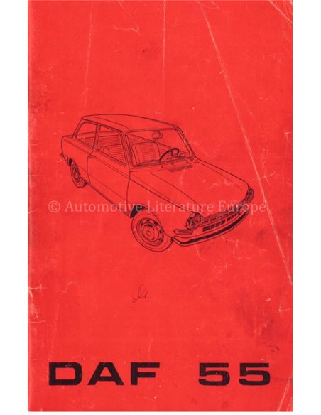 1969 DAF 55 OWNERS MANUAL  DUTCH