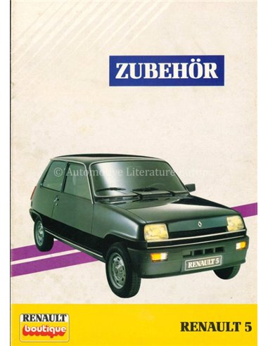 1985 RENAULT 5 BROCHURE DUTCH