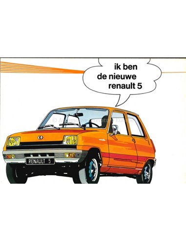 1973 RENAULT 5 BROCHURE NEDERLANDS