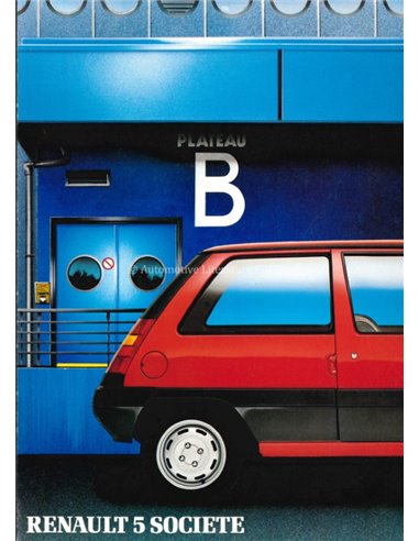 1985 RENAULT 5 BROCHURE DUTCH