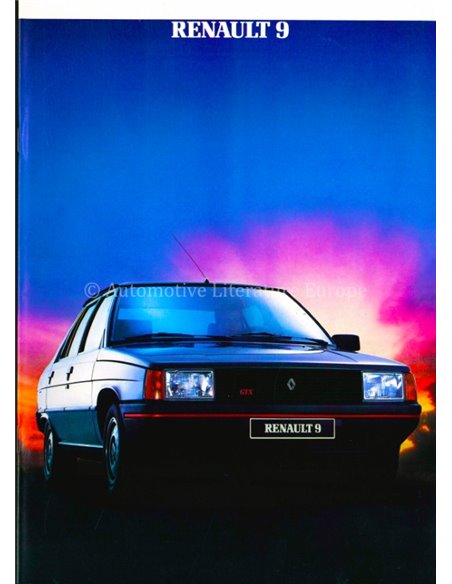 1985 RENAULT 9 BROCHURE DUTCH