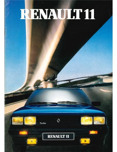 1986 RENAULT 11 BROCHURE NIEDERLÄNDISCH