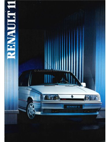 1987 RENAULT 11 BROCHURE ENGLISH