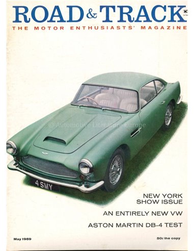 1959 ROAD AND TRACK MAGAZINE MEI ENGELS