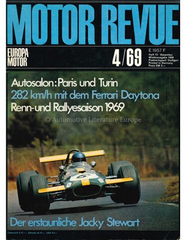 1969 MOTOR REVUE MAGAZINE 4 GERMAN