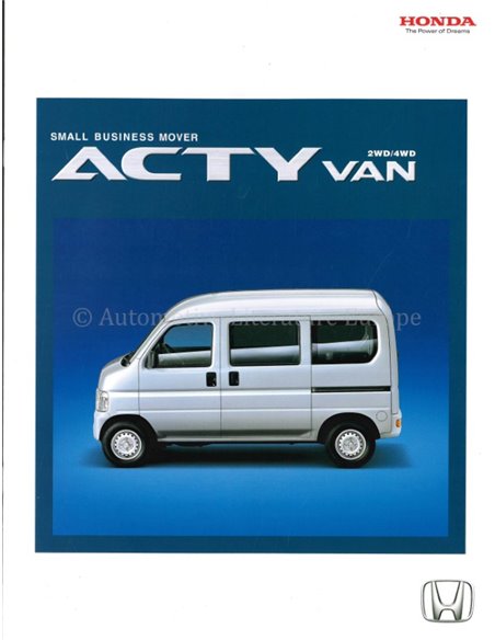 2004 HONDA ACTY VAN PROSPEKT JAPANISCH