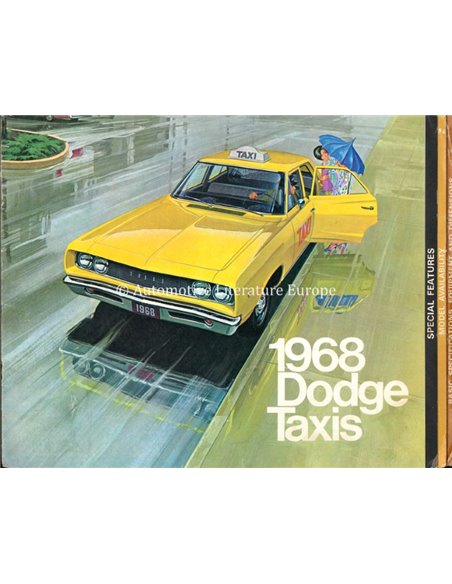 1968 DODGE TAXIS PROSPEKT ENGLISCH (USA)