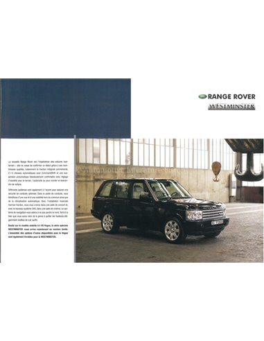 2003 RANGE ROVER WESTMINSTER PROSPEKT FRANZÖSISCH