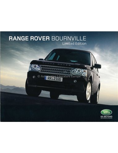 2009 RANGE ROVER BOURNVILLE LIMITED EDITION PROSPEKT DEUTSCH