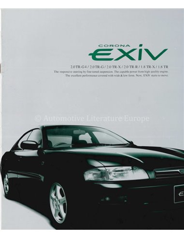 1994 TOYOTA CORONA EXIV BROCHURE JAPANS