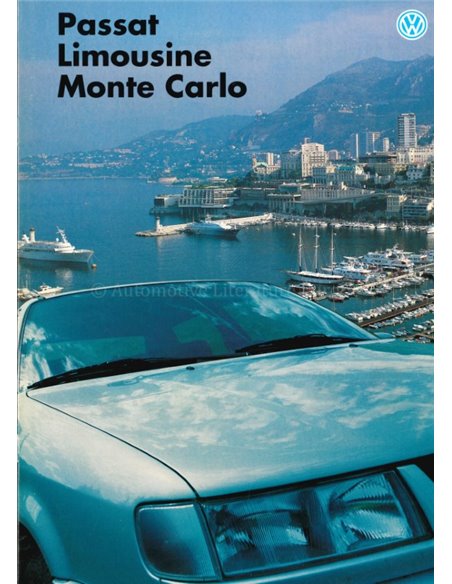 1995 VOLKSWAGEN PASSAT SEDAN MONTE CARLO BROCHURE DUITS