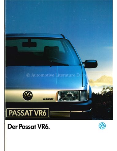 1991 VOLKSWAGEN PASSAT VR6 BROCHURE DUITS