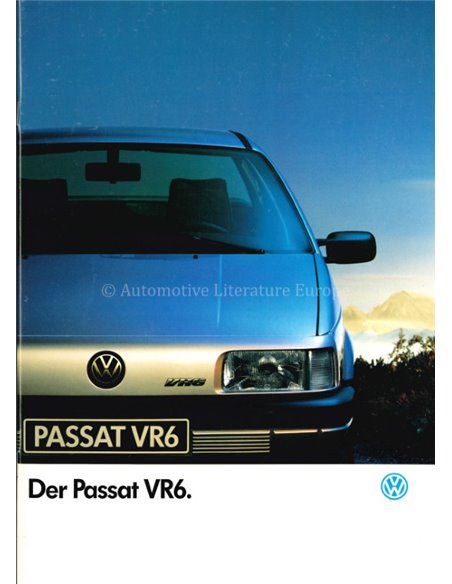 1991 VOLKSWAGEN PASSAT VR6 BROCHURE DUITS