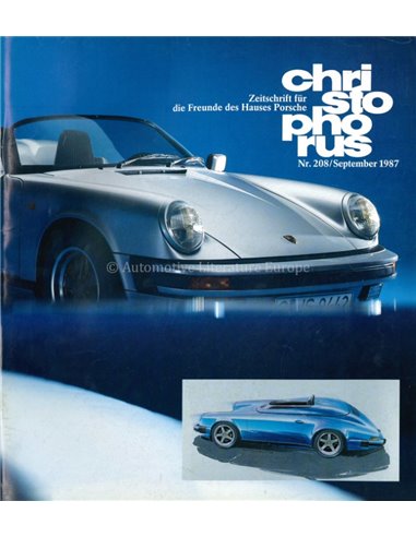 1987 PORSCHE CHRISTOPHORUS MAGAZIN 208 DEUTSCH