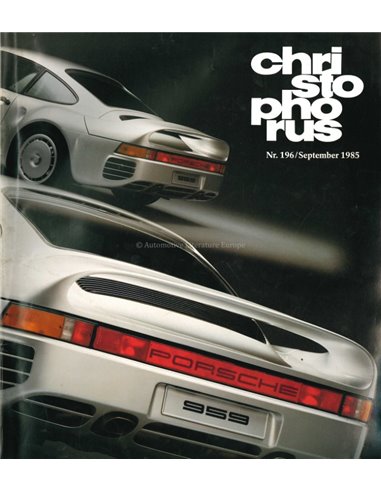 1985 PORSCHE CHRISTOPHORUS MAGAZIN 196 DEUTSCH