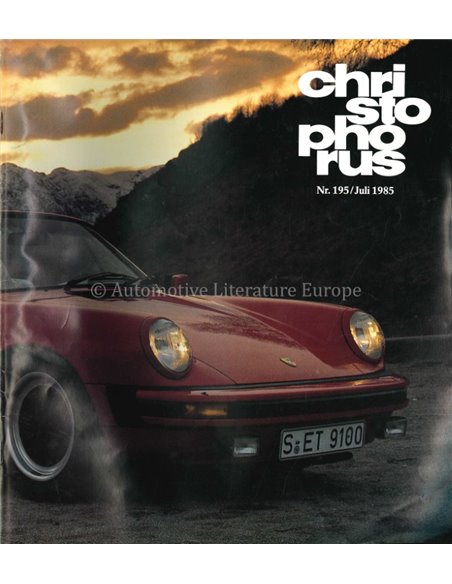 1985 PORSCHE CHRISTOPHORUS MAGAZIN 195 DEUTSCH