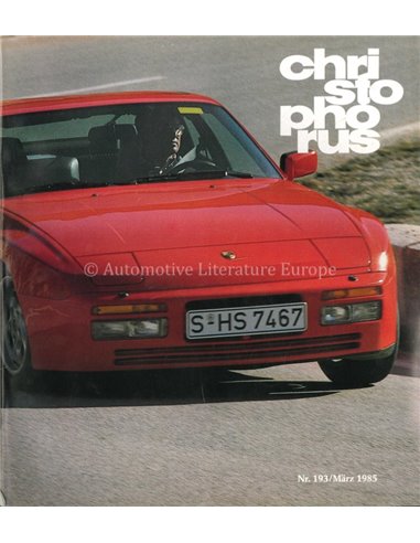 1985 PORSCHE CHRISTOPHORUS MAGAZIN 193 DEUTSCH