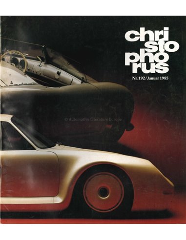 1985 PORSCHE CHRISTOPHORUS MAGAZIN 192 DEUTSCH