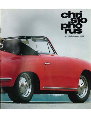 1984 PORSCHE CHRISTOPHORUS MAGAZIN 190 DEUTSCH