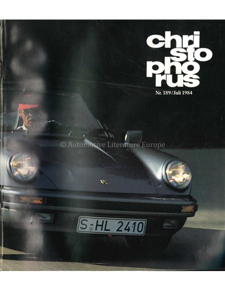 1984 PORSCHE CHRISTOPHORUS MAGAZINE 189 DUITS