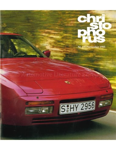 1985 PORSCHE CHRISTOPHORUS MAGAZINE 197 GERMAN