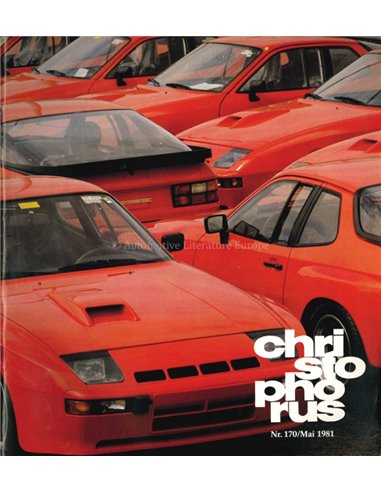 1981 PORSCHE CHRISTOPHORUS MAGAZINE 170 DUITS