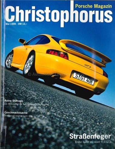 1999 PORSCHE CHRISTOPHORUS MAGAZINE 278 GERMAN