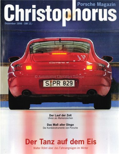 1998 PORSCHE CHRISTOPHORUS MAGAZIN 275 DEUTSCH