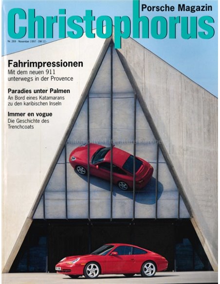 1997 PORSCHE CHRISTOPHORUS MAGAZIN 269 DEUTSCH