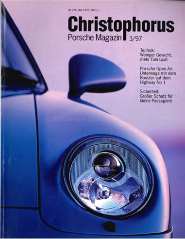 1997 PORSCHE CHRISTOPHORUS MAGAZINE 266 DUITS