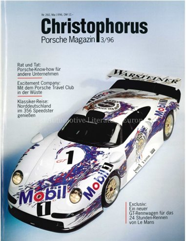 1996 PORSCHE CHRISTOPHORUS MAGAZIN 260 DEUTSCH