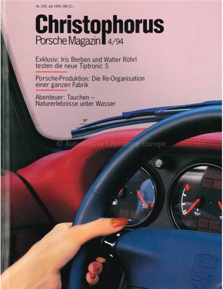 1994 PORSCHE CHRISTOPHORUS MAGAZINE 249 DUITS