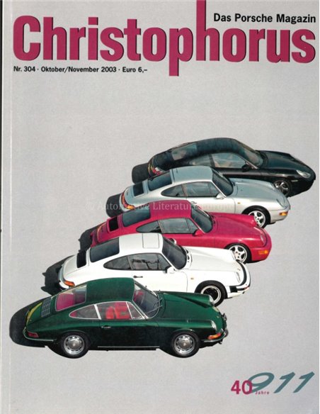 2003 PORSCHE CHRISTOPHORUS MAGAZIN 304 DEUTSCH