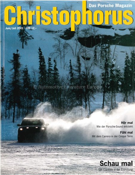 2001 PORSCHE CHRISTOPHORUS MAGAZIN 290 DEUTSCH