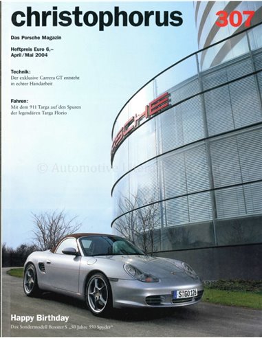 2004 PORSCHE CHRISTOPHORUS MAGAZINE 307 DUITS