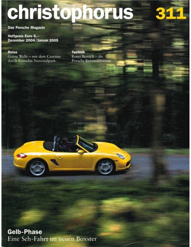 2005 PORSCHE CHRISTOPHORUS MAGAZINE 311 GERMAN