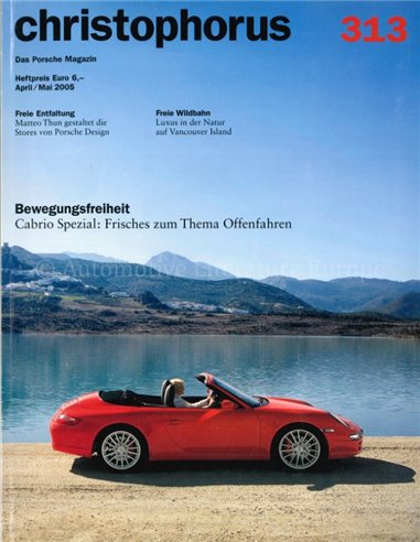 2005 PORSCHE CHRISTOPHORUS MAGAZINE 313 DUITS