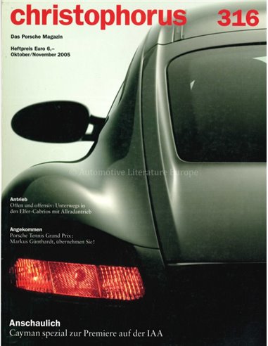 2005 PORSCHE CHRISTOPHORUS MAGAZINE 315 DUITS