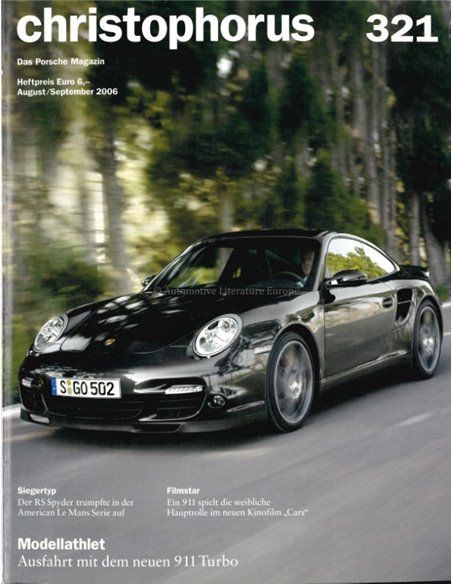 2006 PORSCHE CHRISTOPHORUS MAGAZINE 321 DUITS