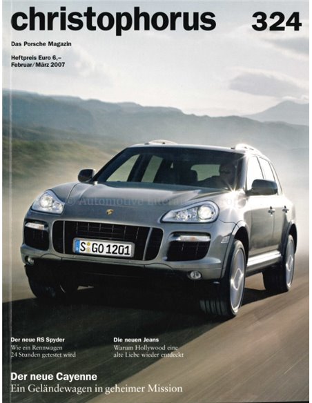 2007 PORSCHE CHRISTOPHORUS MAGAZIN 324 DEUTSCH