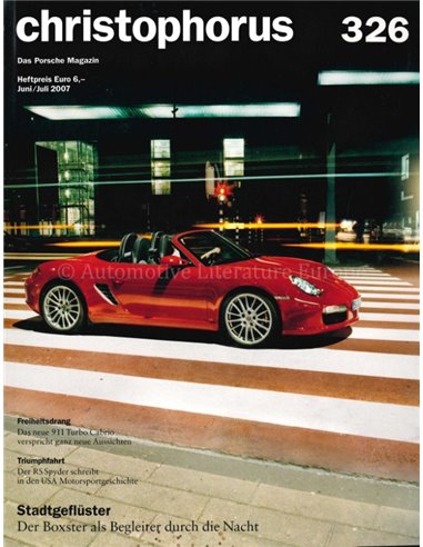 2007 PORSCHE CHRISTOPHORUS MAGAZIN 326 DEUTSCH