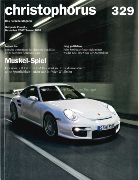 2008 PORSCHE CHRISTOPHORUS MAGAZIN 329 DEUTSCH