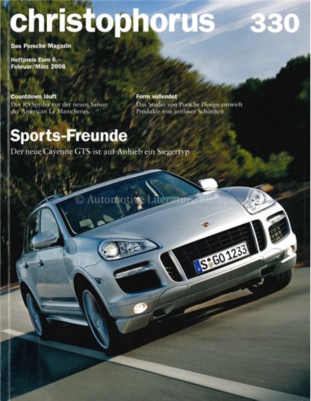 2008 PORSCHE CHRISTOPHORUS MAGAZINE 330 GERMAN